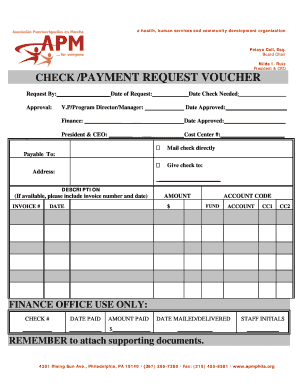Voucher Request Form