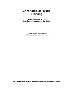 Chronological Bible Storying PDF Orality Strategies Orality Imb  Form