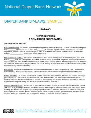 DIAPER BANK by LAWS SAMPLE National Diaper Bank Network  Form