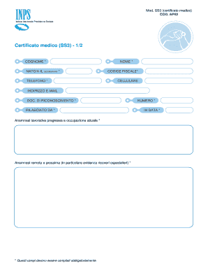 Certificato Ss3  Form