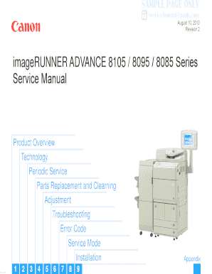 Canon Ir 8105 Error Codes  Form