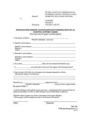  Om 501 Form 2011