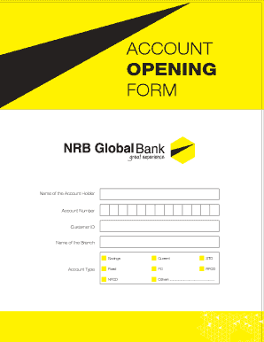 Nrb Bank Account Opening Form