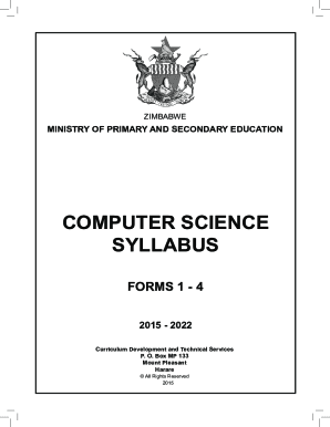 Computer Science Project Guide Zimsec  Form