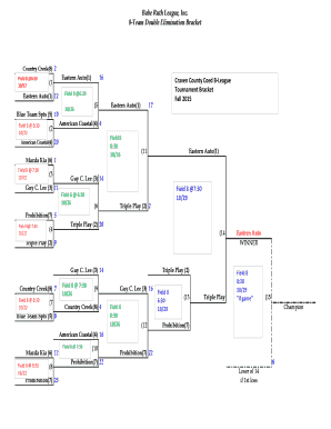 Bracket Elimination Tournament  Form