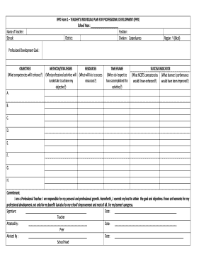 Ippd Form for Nurses