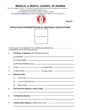  Mdcn Additional Qualification Registration 2011-2024