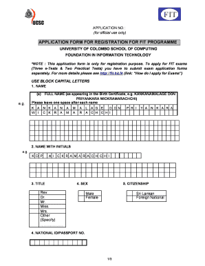 Fit Registration Form