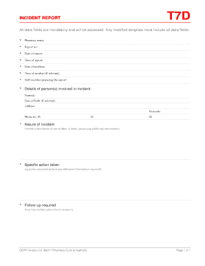 Qcpp Incident Report  Form