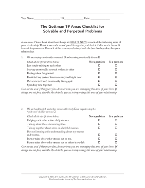 Gottman Repair Checklist PDF  Form