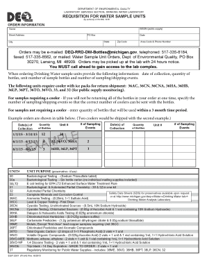 Mi Deq Requisition Water  Form