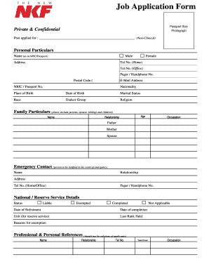 Nkf Application Form