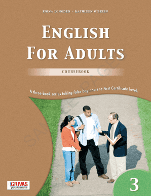 English for Adults 1 Grivas PDF  Form