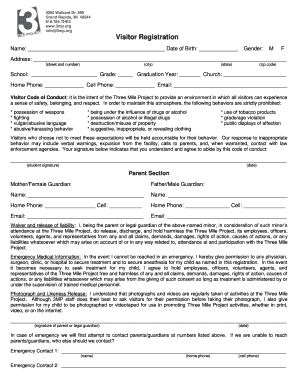 3 Mile Project  Form