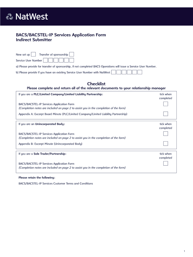 Natwest Bankline  Form