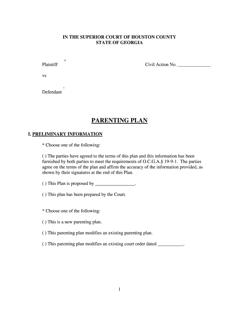 Custody Agreement Template Texas  Form