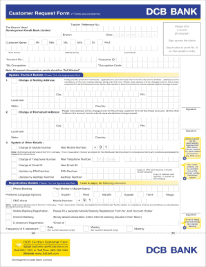 Dcb Bank Forms