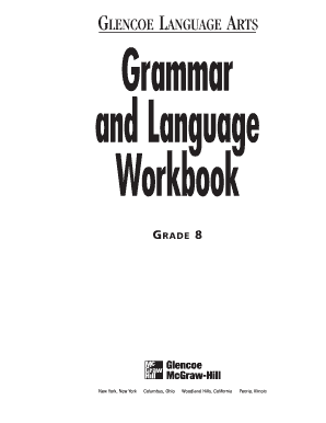 Grammar and Language Workbook Grade 6 PDF  Form