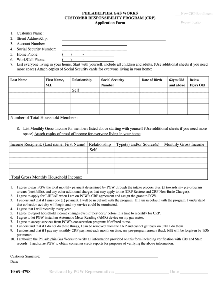Crp Application Form Fill Out And Sign Printable PDF Template SignNow