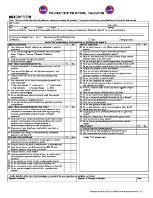 MSHSAA Pre Participation Physical Evaluation Form CatholicWeb