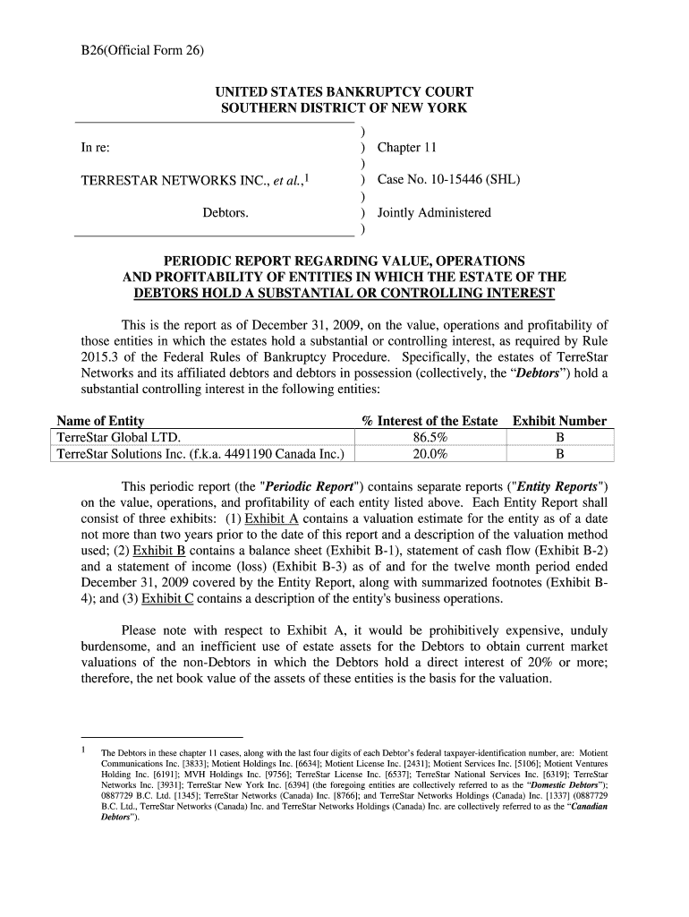 United States Bankruptcy Court District of Nj  Form