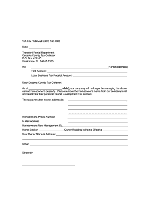 Pool Fill Adjustment Request Form for Osceola County