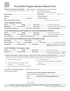 Florida Wic Form