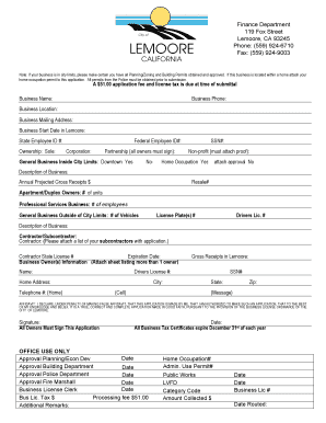 Business Permit  Form