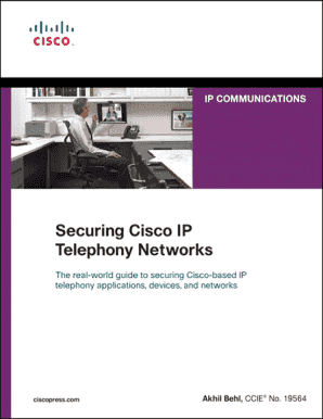 Securing Cisco Ip Telephony Networks  Form