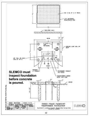 Transformer Foundation Drawing