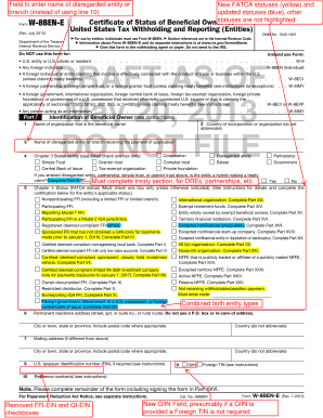 Form W 8ben E How to Filled