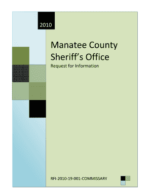 Sarasota County Jail Commissary  Form