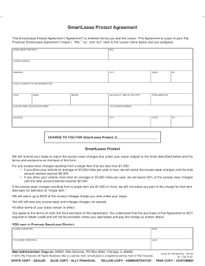 Ally Smartlease  Form