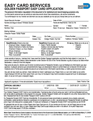 Golden Passport Application  Form