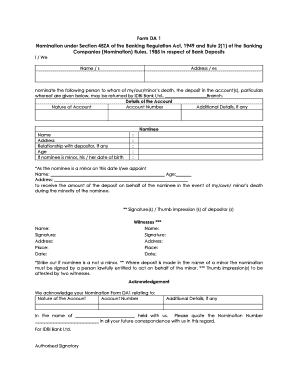 How to Fill Nomination Form