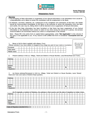 Idbi Bank Signature Verification Form