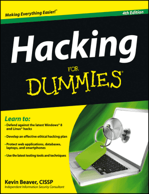 Hacking for Dummies PDF  Form