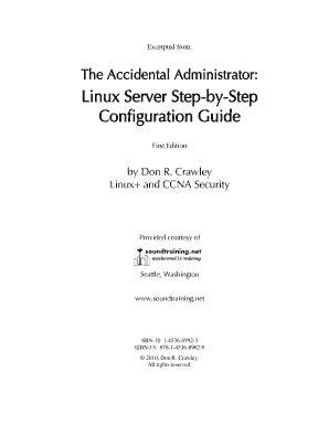 Linux Server Step by Step Configuration Guide PDF  Form