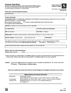 Jackson National Life Insurance Forms