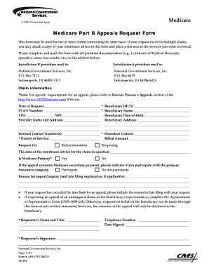 Medicare Part B Appeal Form