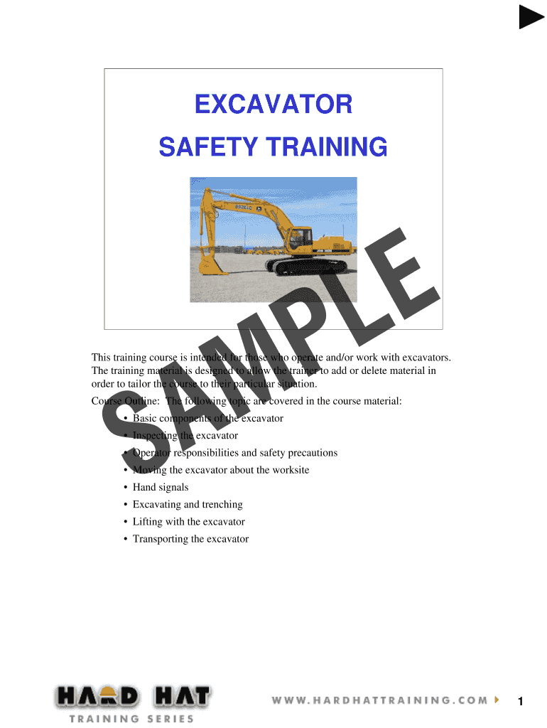 Excavator Attachments Training PPT  Form