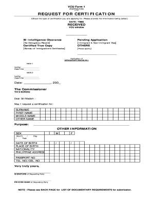 Vcu Nso Form