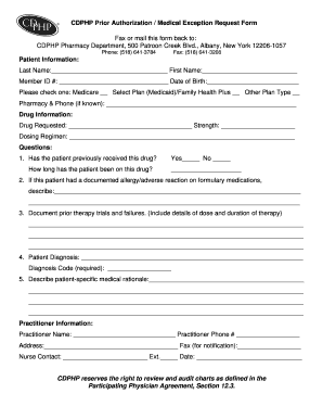 Cdphp Prior Authorization Form