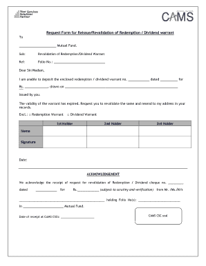 Cams Nomination Form