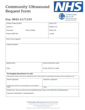 Ultrasound Form PDF