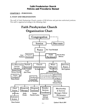 Presbyterian Church Structure Chart  Form
