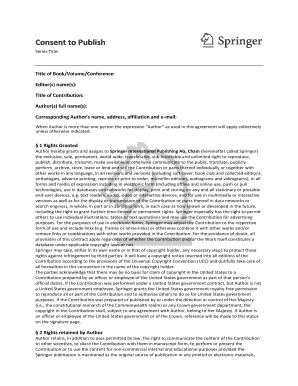 Springer Consent to Publish  Form