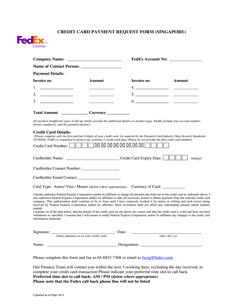Get and Sign Form FedEx 2013-2022