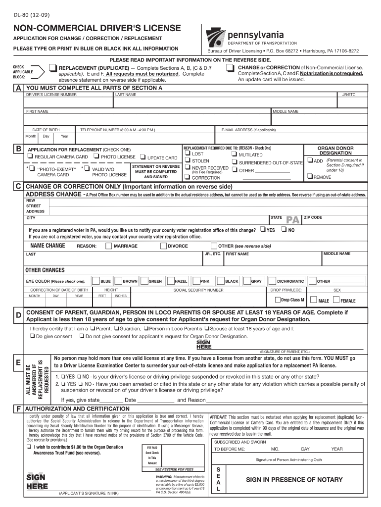 Dl 80  Form