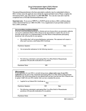 Dea Waiver Form